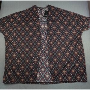 Torrid Boho / Southwestern‎ vibe Open Cardigan Geometric Print Womens 0